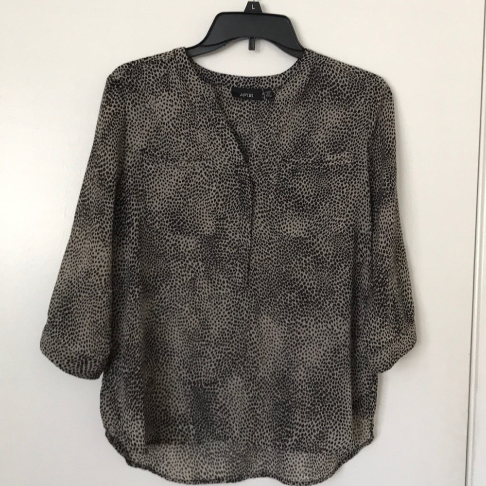 APT 9 animal print Blouse